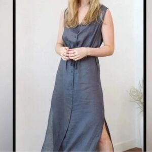 Tofino Towel Sleeveless Linen Dress